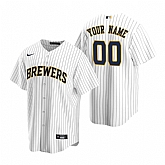 Milwaukee Brewers Customized Nike White Stitched MLB Cool Base Jersey,baseball caps,new era cap wholesale,wholesale hats